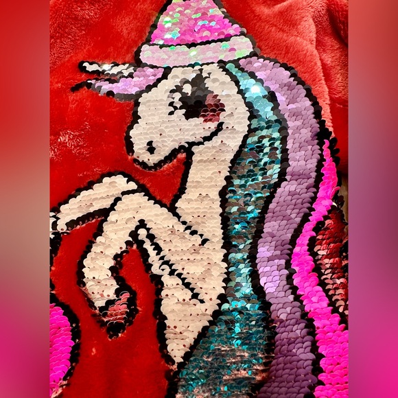 Toddler Girl HM Unicorn sequin sweatshirt size 4 - Picture 2 of 7